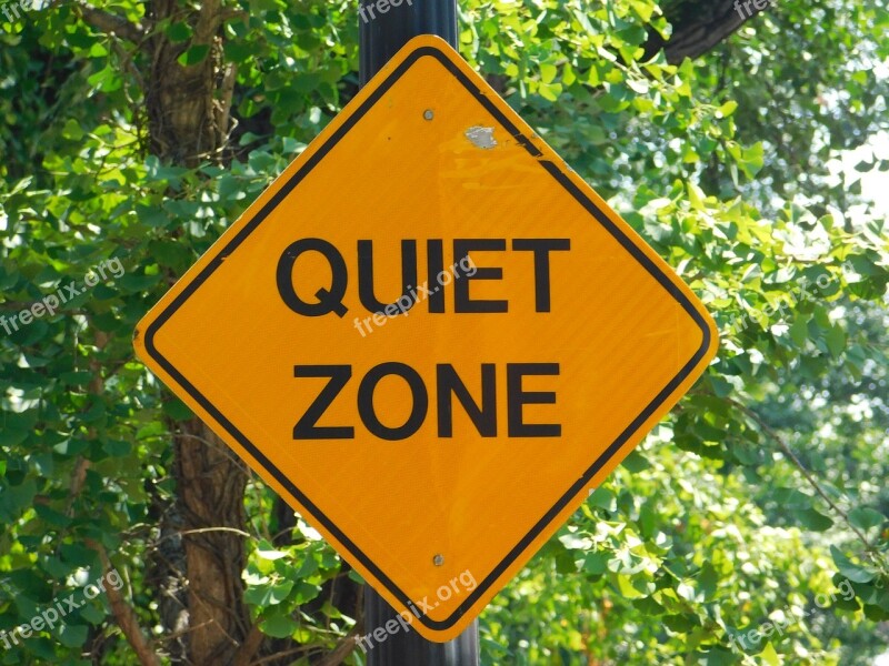 Quiet Zone Sign Stop Georgetown