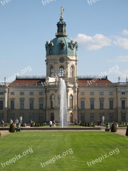 Charlottenburg Palace Castle Fontaine Castle Park Castle Charlottenburg