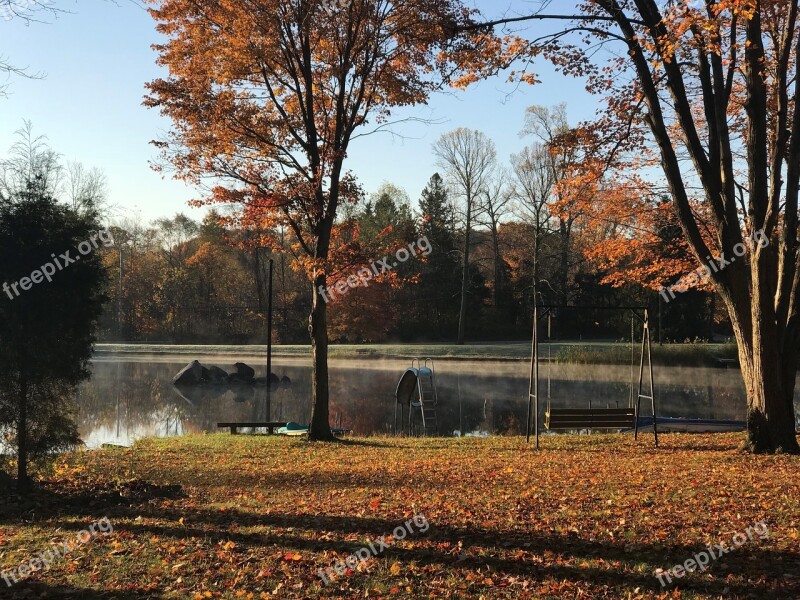 Steam Rising Pond Free Photos