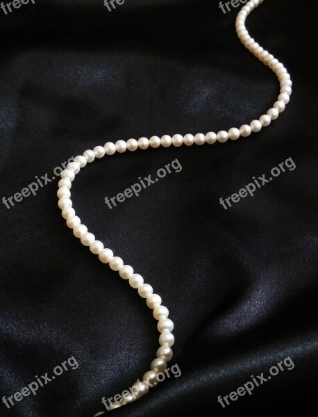 Pearl Pearl Necklace Jewelry Necklace Silk