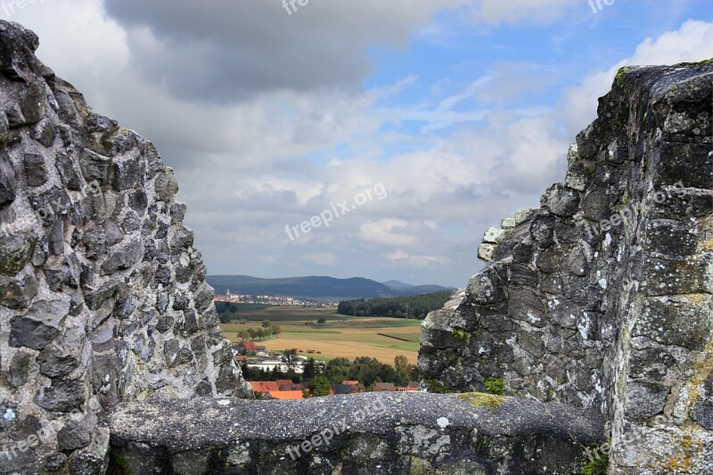 Castle Wall Castle Wall Outlook Middle Ages