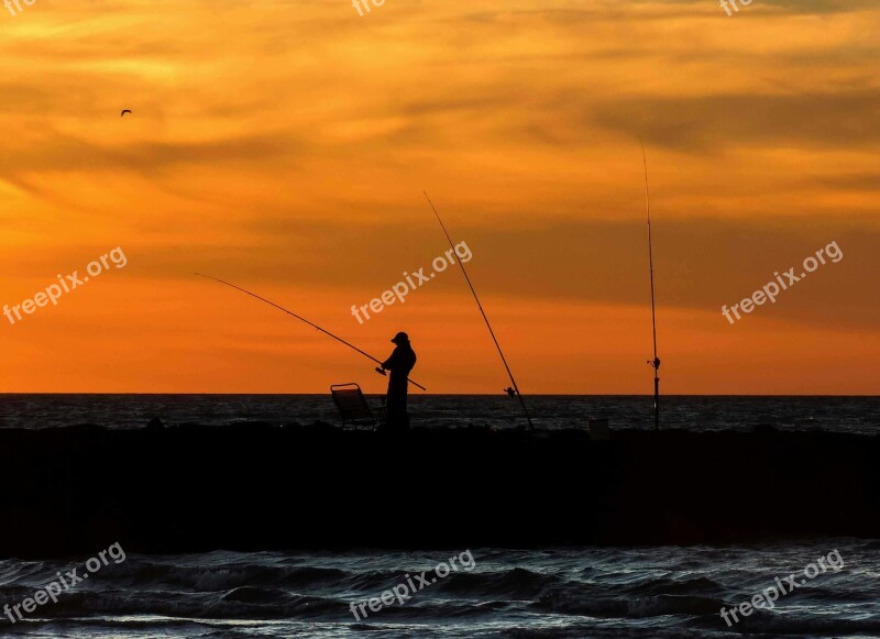 Ladispoli Torre Flavia Lazio Italy Sunset