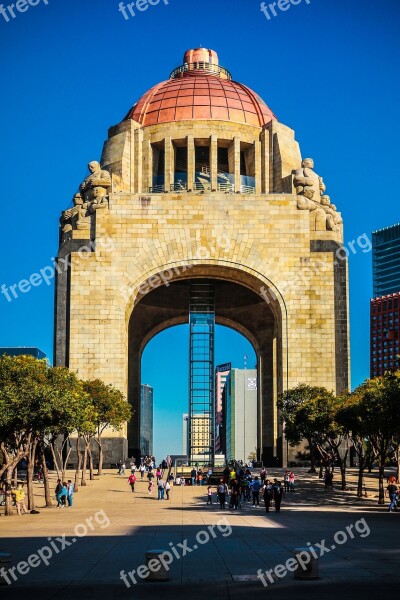 Monument Revolution Mexico Free Photos