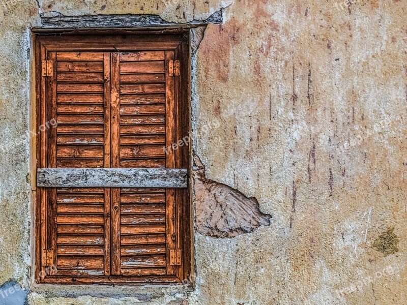 Old House Abandoned Wall Window Decay