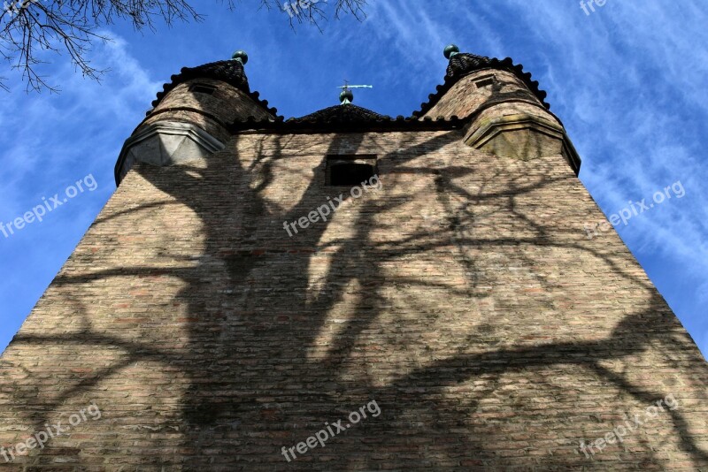 Tower Historically Middle Ages Historic Center Augsburg