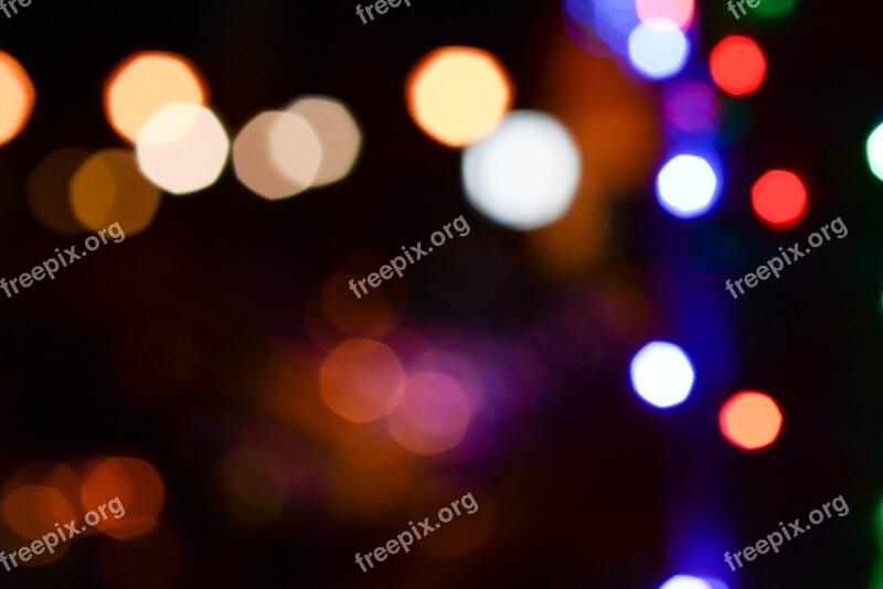 Light Bokeh Colors Blur Shiny