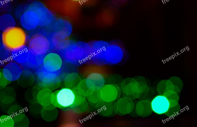 Light Bokeh Colors Blur Shiny