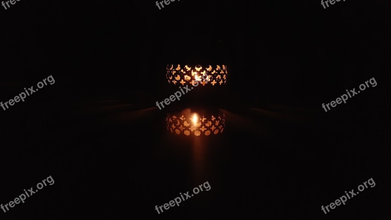 Light Shadow Reflection Diya Free Photos