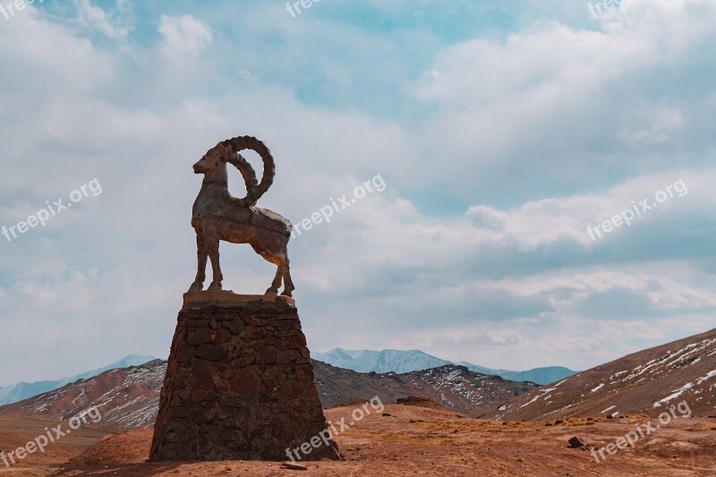 Kid Goat Borrego Capricorn Statue