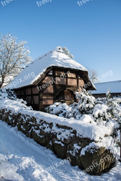 Snow Truss Fachwerkhaus Braunschweig Historic Preservation