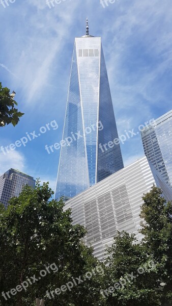 New York Usa America Manhattan Skyscraper