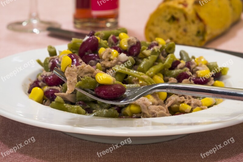 Salad Beans Corn Fish Tuna