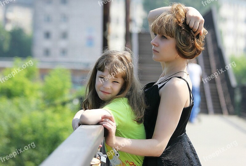 Kids Summer Photographing Children Stroll Sunny Day