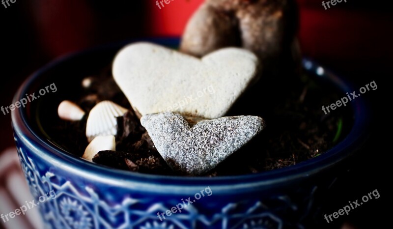 Stones Heart Ornament Pebble Love