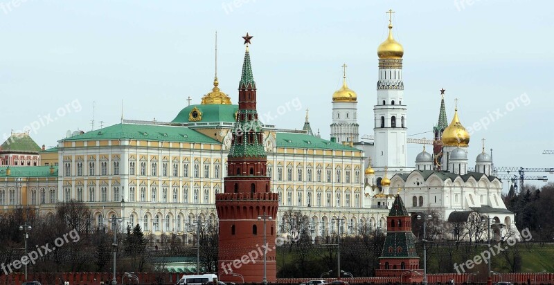 Moscow The Moscow Kremlin Russia Architecture Church