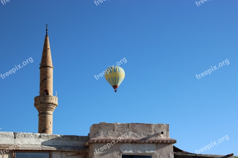 Turkey Hot Air Balloon Ride Mosque Hot Air Balloon Balloon