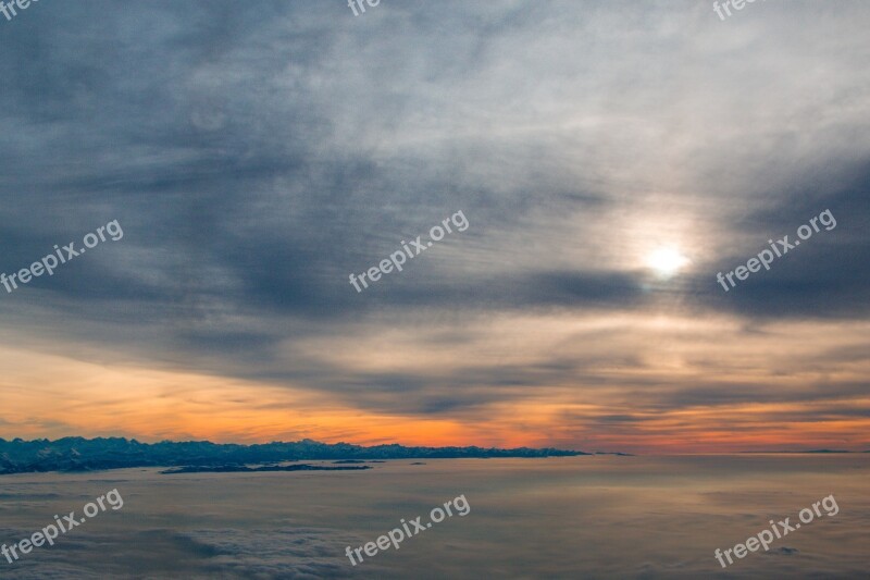 Clouds Above The Clouds Flying Sky Aircraft