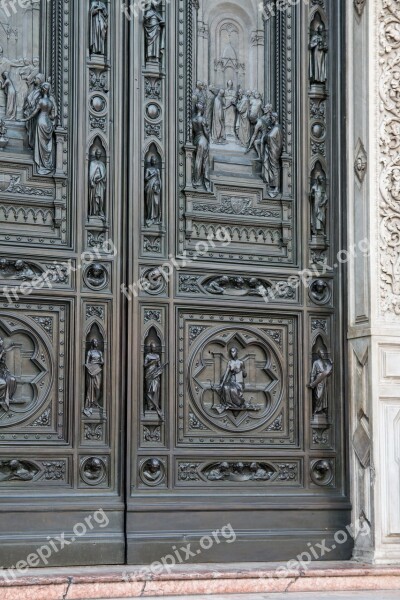 Church Door Cathedral Of Florence Florence Cathedral Cattedrale Di Santa Maria Del Fiore Florence