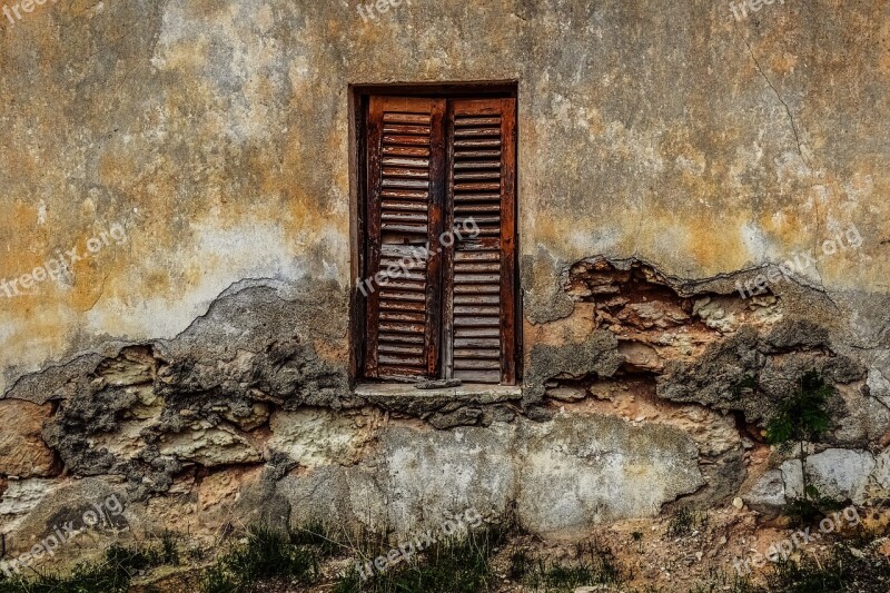 Old House Abandoned Wall Window Decay