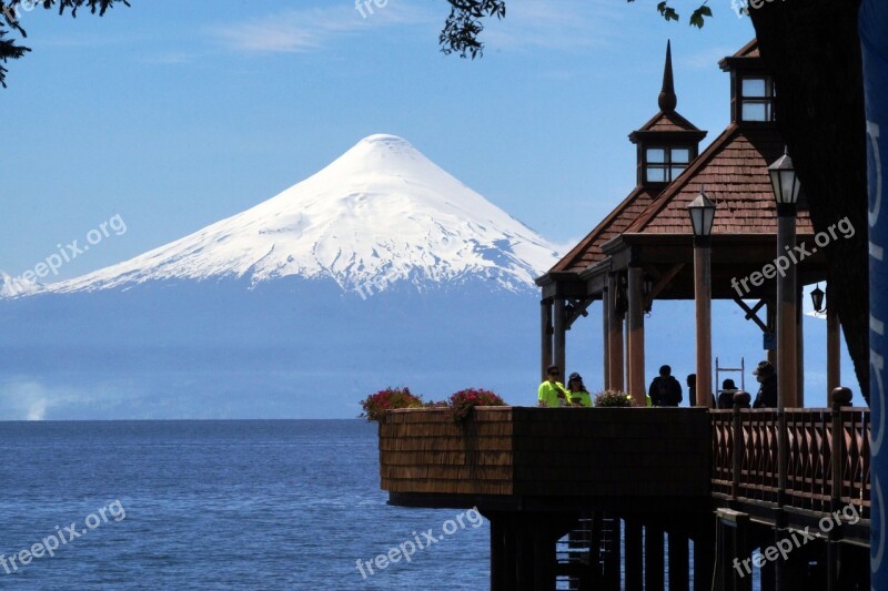 Frutillar Osorno Volcano Chile Free Photos