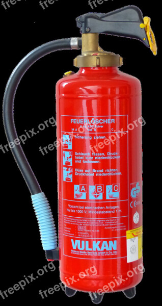 Fire Extinguisher Isolated Fire Red Bottle