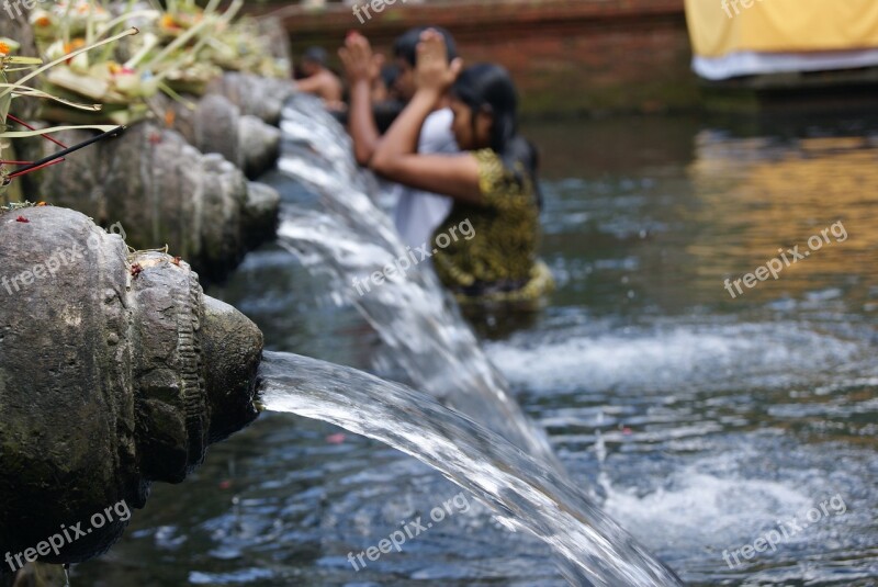 Temple Bali Prayer Indonesia Sacred