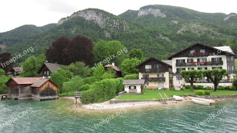 Austria Wolfgangsee Lake Free Photos