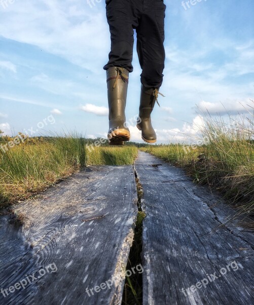 Jump Duckboards Swamp Rubber Boots Nature