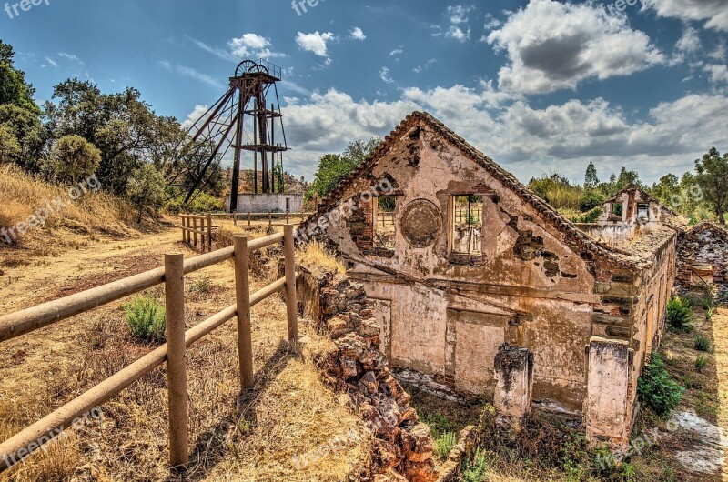 Mine Headframe Hdr Industrial Industry