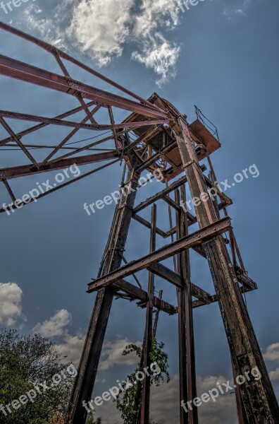 Mine Headframe Hdr Industrial Industry