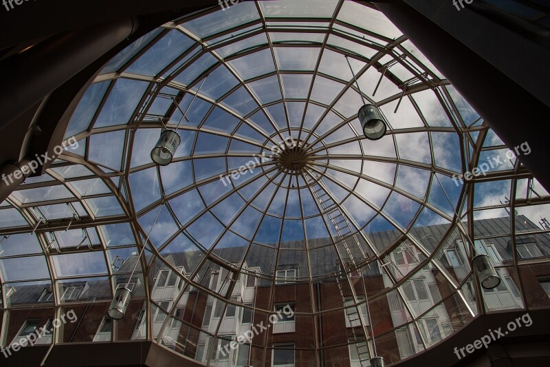 Glass Dome Architecture Shopping Centre Building Free Photos