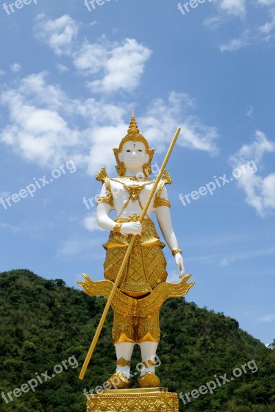 Angel Deity Thailand Measure Buddhism