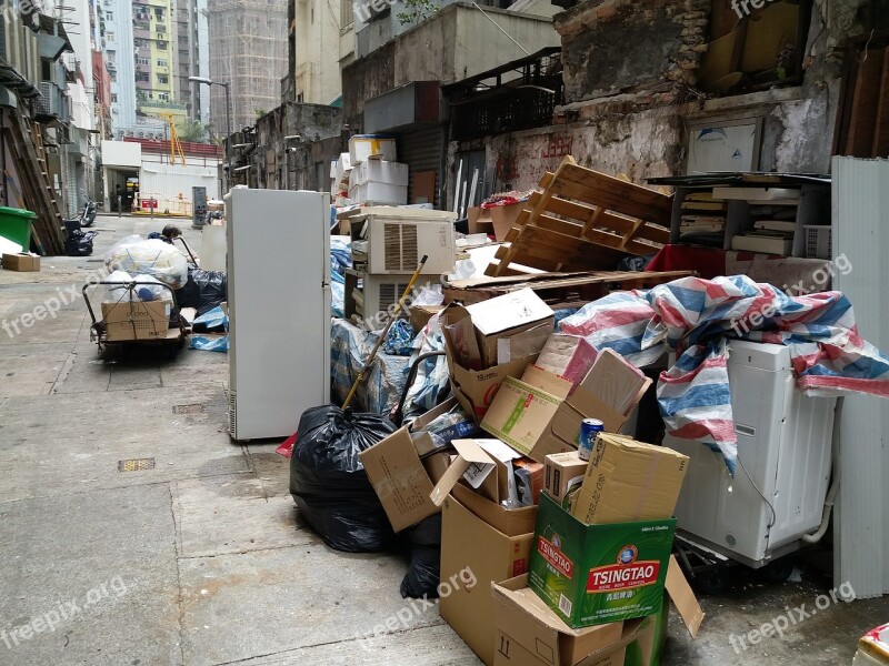 Boxes Backstreet Wall Garbage Free Photos