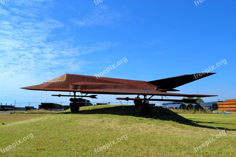 Stealth Bomber Replica Model Statue Aviation