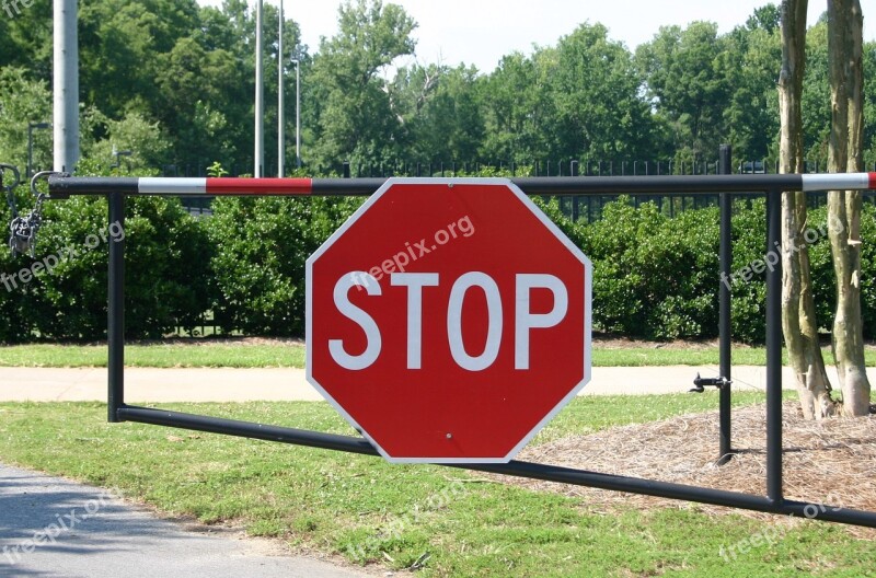 Stop Sign Traffic Symbol Red