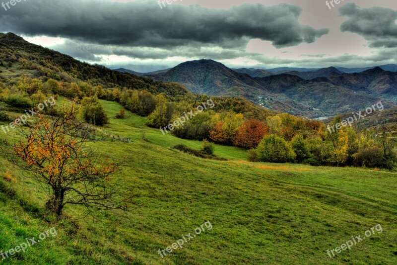 Liguria Italy Colors Mountain Landscape