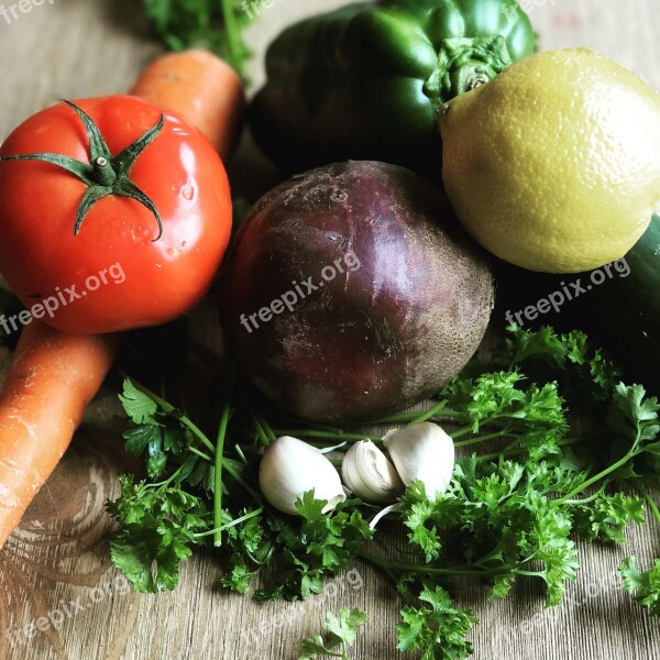 Beets Carrot Parsley Garlic Vegetables