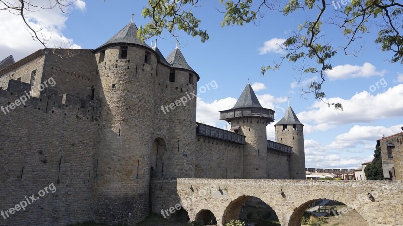 Carcassonne France Summer Fortress Paris