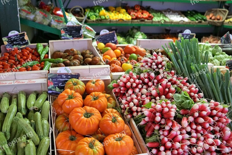 Radishes Fruit Vegetables Eat Food