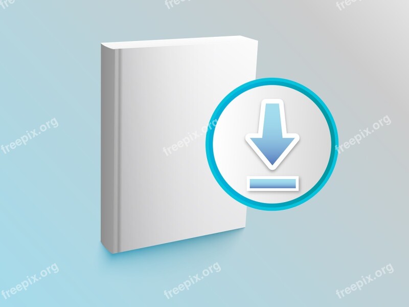 E-book Download Symbol Icon Literature