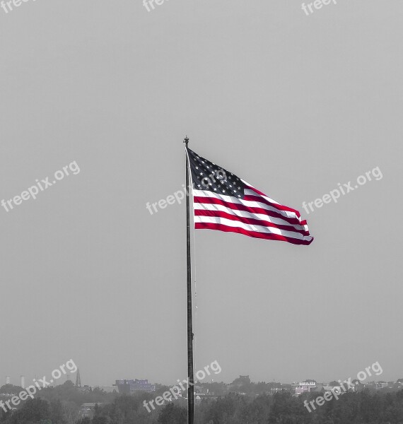 Flag Usa Independence Patriotism The Nation