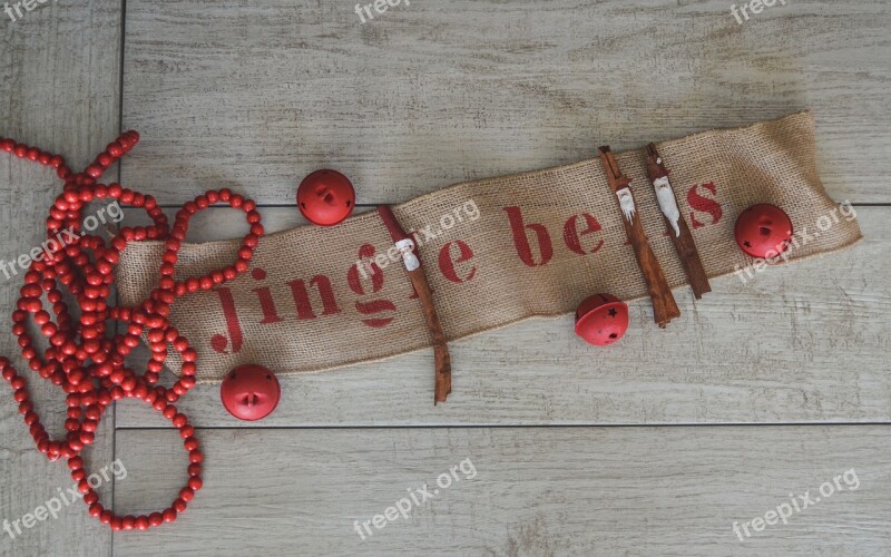 Holidays Festive Decoration Red From Above