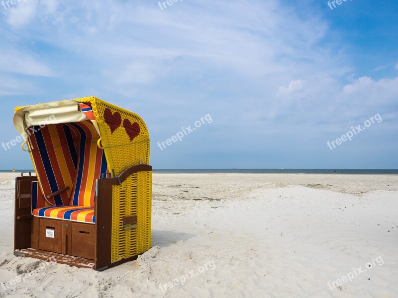 Beach Chair Beach Sea Vacations By The Sea