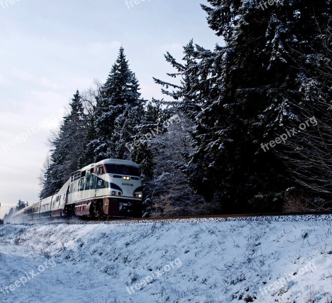 Amtrak Passenger Train Railway Passenger Travel