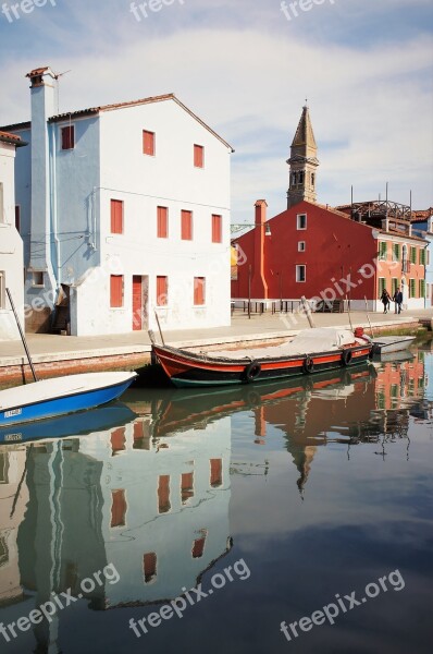 Burano Burano Island Venice Houses Colorful