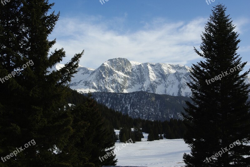 Alps Chamrousse The Nordic Snow Snow-capped Mountains