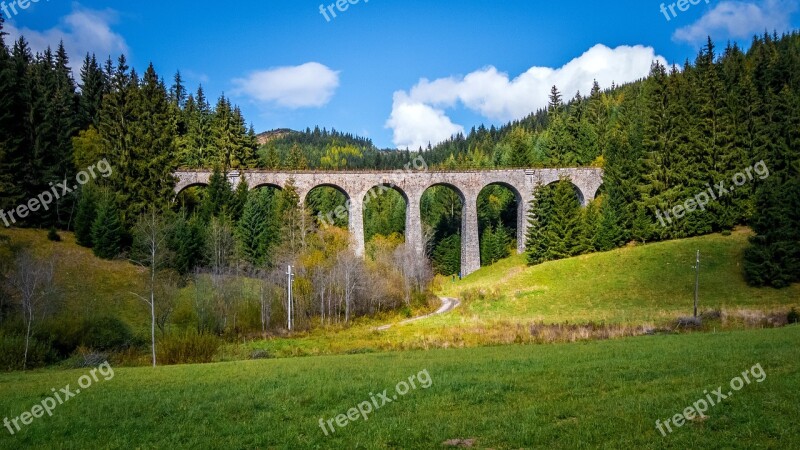 Viaduct Railway Bridge Bridge Building Railway