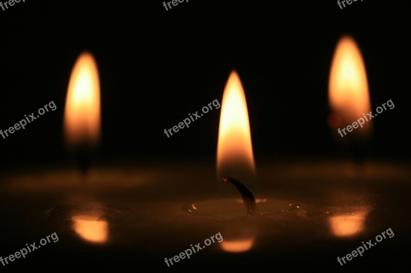 Candles Flame Candlelight Romance Atmospheric