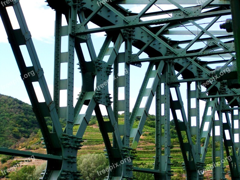 Hídrészlet Iron Structure Supporting Structure Free Photos