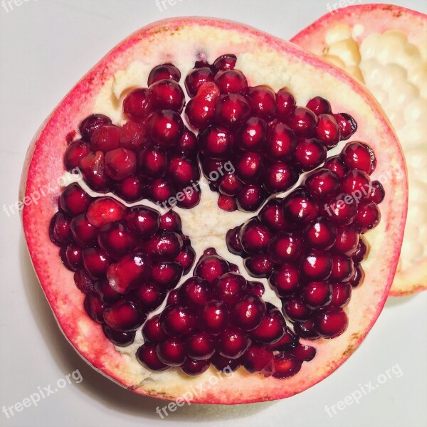 Pomegranate Sonigram Closeup Red Juicy